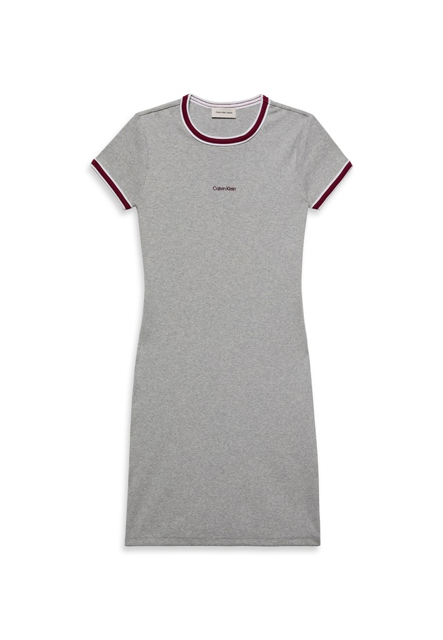 Calvin Klein Jeans Skaterkleid »SS COLOR BLOCK COTTON RIB BABY T« Ohne Tasche Mit Rundhalsausschnitt, regular fit