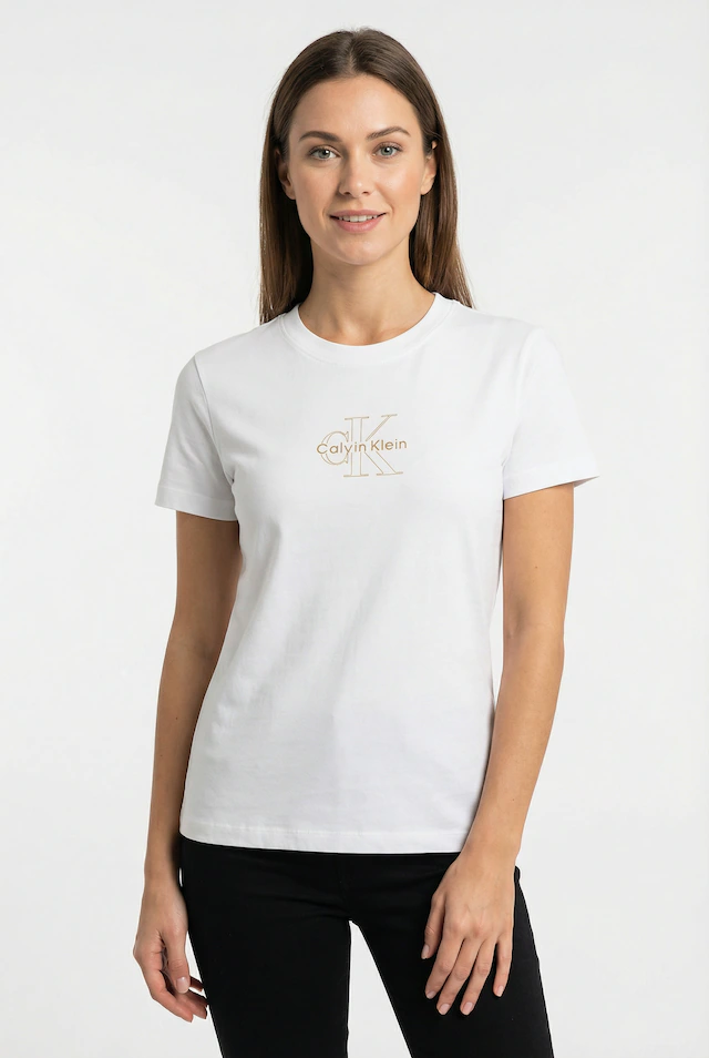 Calvin Klein Jeans T-Shirt »SS CLASSIC FOIL MONOLOGO TEE« Mit Metallic-Logo