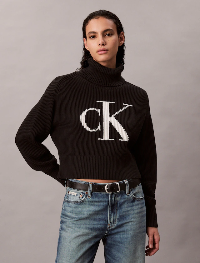 Calvin Klein Jeans Strickpullover Rollkragen, loose fit