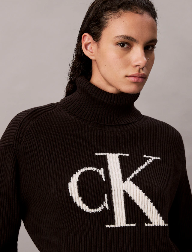 Calvin Klein Jeans Strickpullover Rollkragen, loose fit
