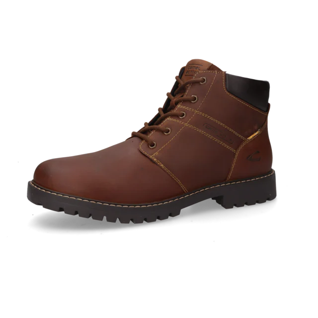 camel active Winterboots Schnürstiefel mit Profilsohle und Warmfutter