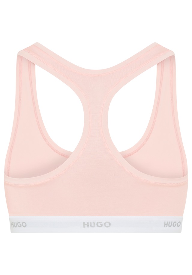 HUGO Underwear Bralette Ringerrücken, Unterbrustband mit Logoschriftzug