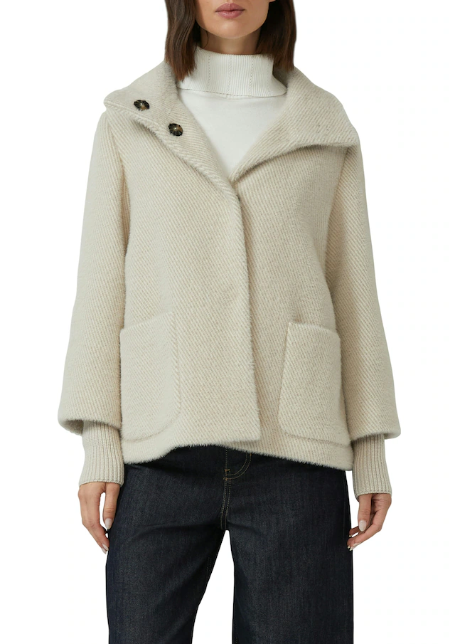 s.Oliver BLACK LABEL Outdoorjacke ohne Kapuze mit hochschließendem Kragen