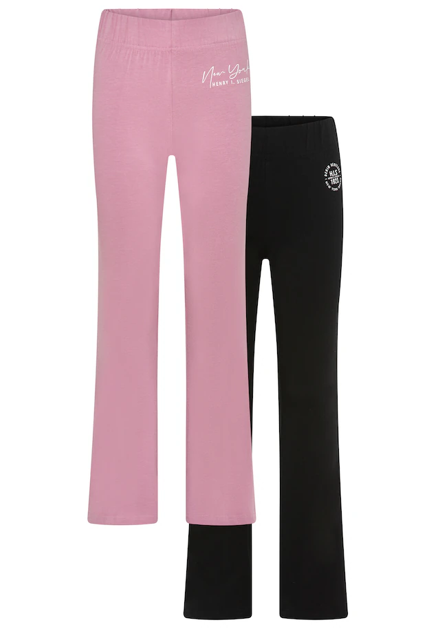 H.I.S Leggings »2er Packung H.I.S Leggings mit Schlag für Mädchen« Für TEENS. 2er Packung Jazzpants