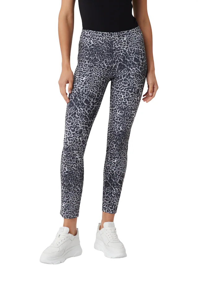 Comma Leggings mit All-Over Print