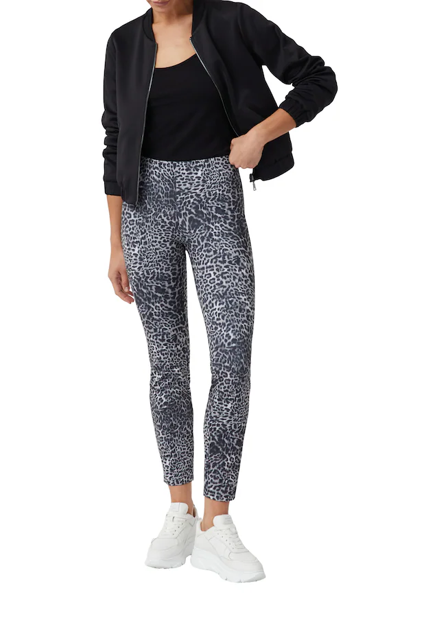 Comma Leggings mit All-Over Print