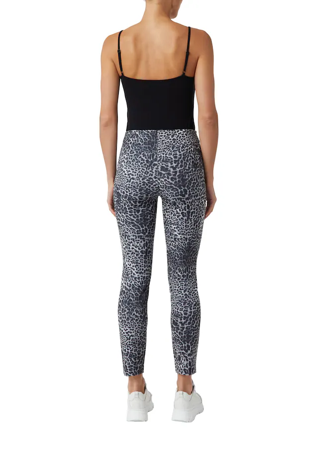 Comma Leggings mit All-Over Print