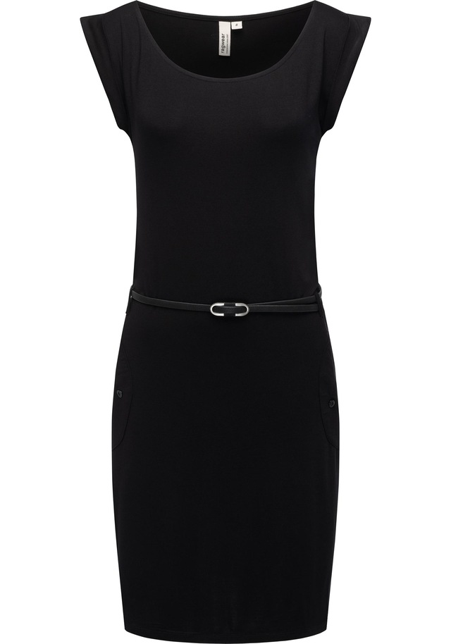 Ragwear Sommerkleid »Tagg« Eingrifftaschen Damen Kurzarm-Kleid mit Taillengürtel und Taschen
