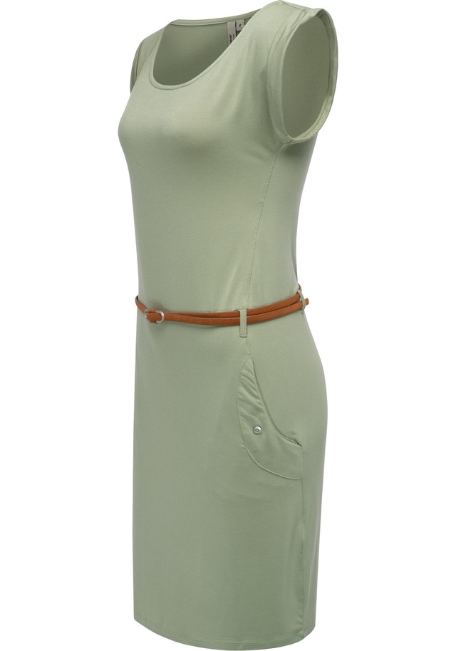 Ragwear Sommerkleid »Tagg« Eingrifftaschen Damen Kurzarm-Kleid mit Taillengürtel und Taschen