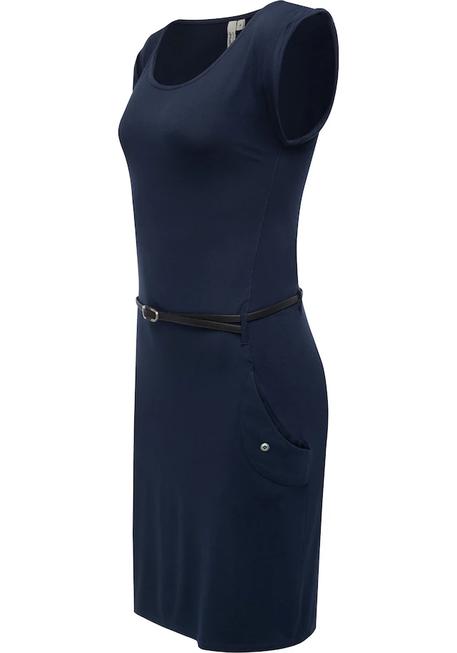 Ragwear Sommerkleid »Tagg« Eingrifftaschen Damen Kurzarm-Kleid mit Taillengürtel und Taschen