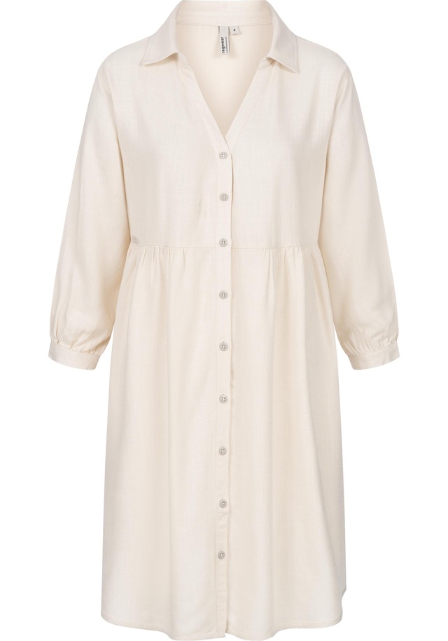 Ragwear Minikleid »Almu« Ohne Taschen Leichtes Langarmkleid mit Blumenmuster
