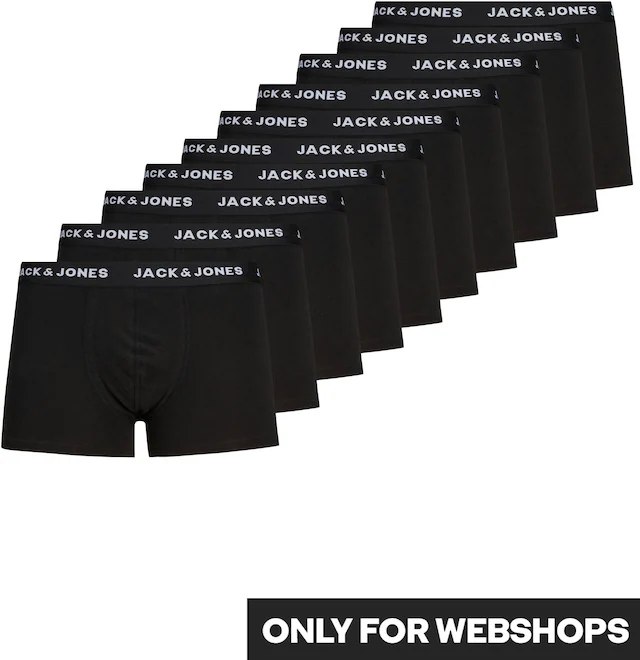 Jack & Jones Boxershorts »JACFLOWER Microfiber mit Logobund, Blumenprint und Stretchkomfort« Packung, 10er-Pack, 10 Stk. eng anliegend, Microfaser, schnelltrocknend
