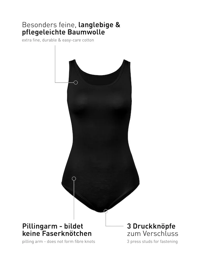 CALIDA Body »Natural Comfort« elastisch, weich, Single Jersey, Baumwollmix