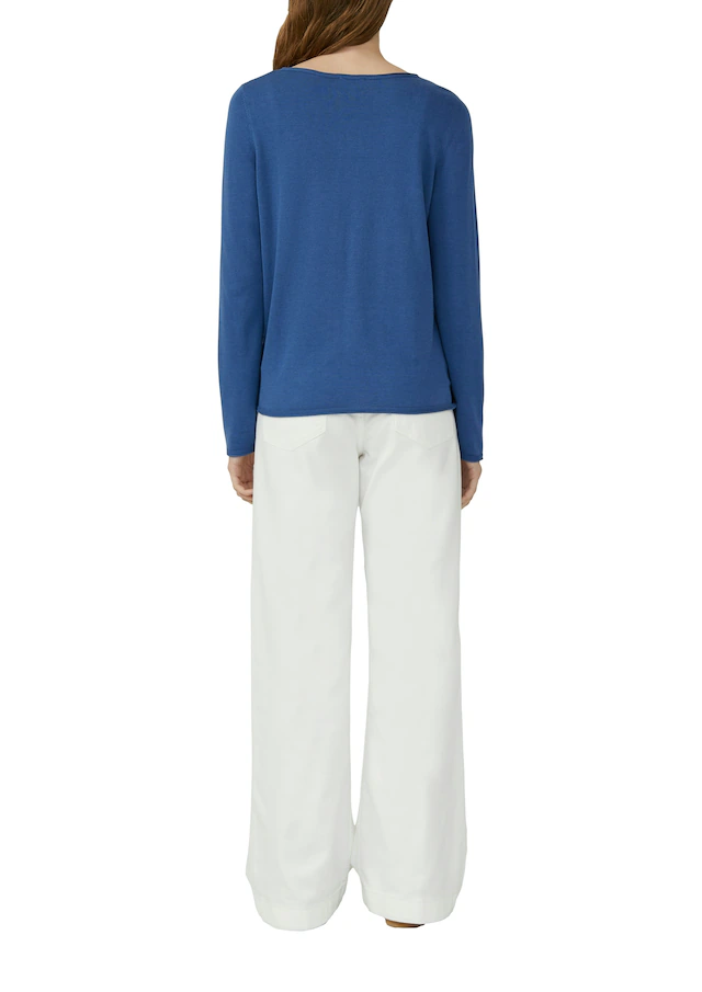 s.Oliver Langarmshirt mit Rollkanten