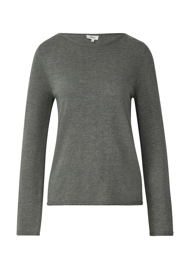 s.Oliver Langarmshirt mit Rollkanten