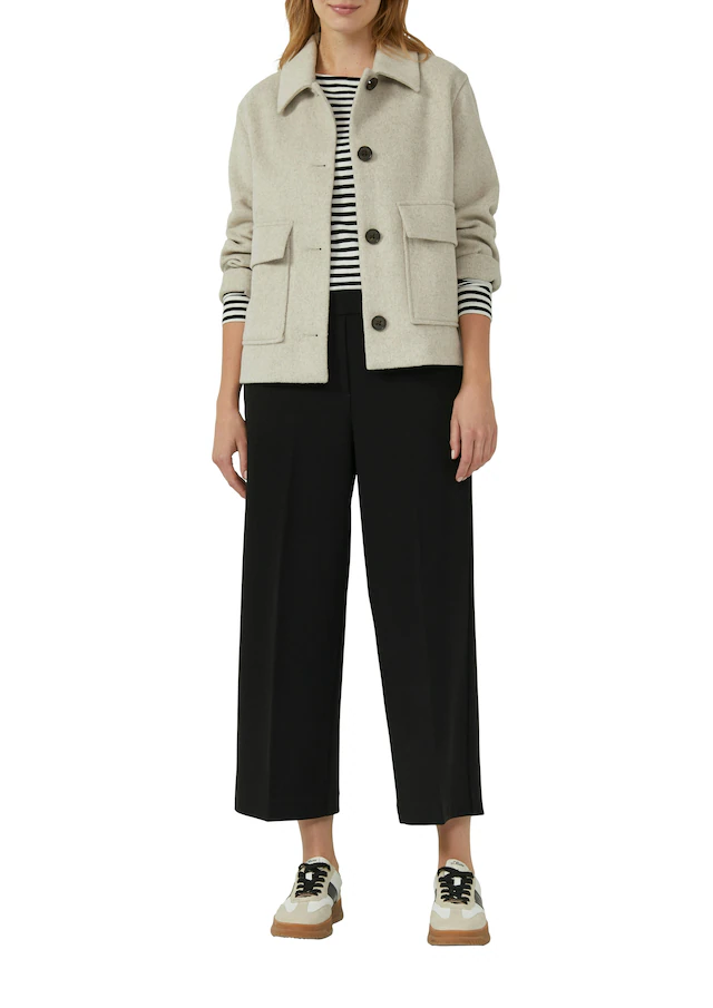 s.Oliver 7/8-Hose mit Bundfalten und Stretch-Anteil