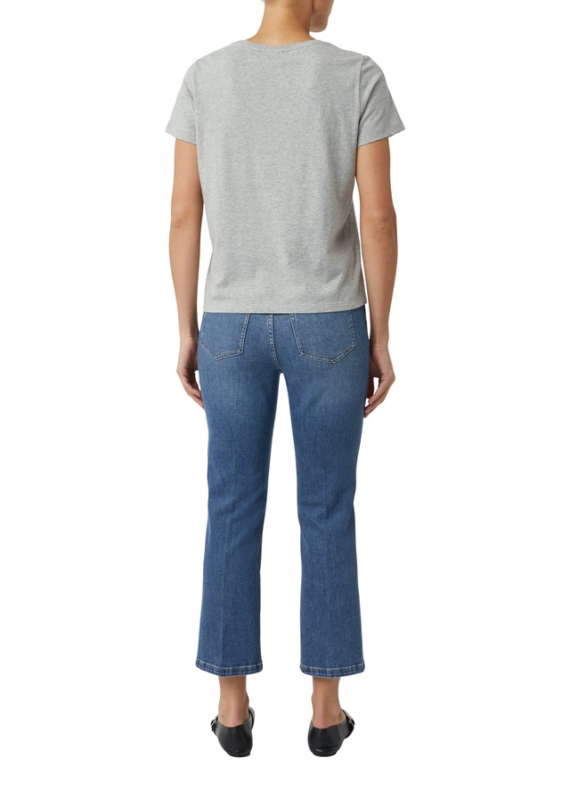 comma casual identity T-Shirt mit Rundhalsausschnitt, Regular Fit