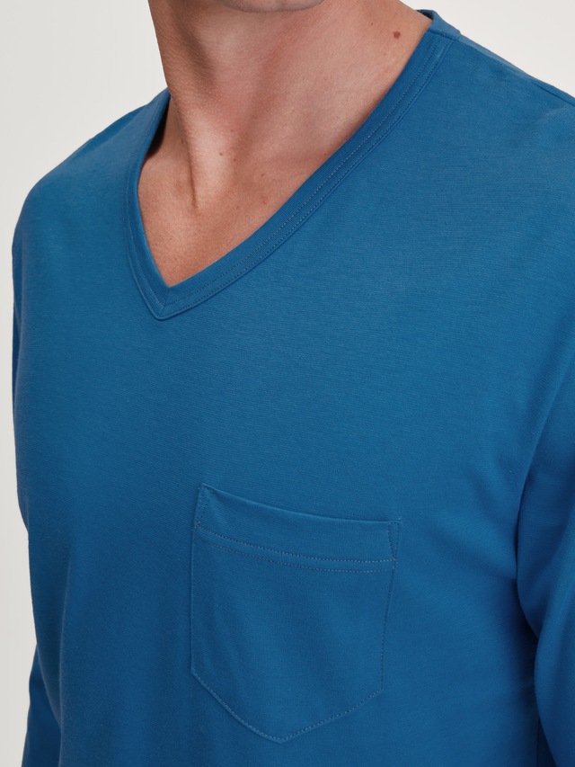 CALIDA Schlafanzug »Relax Imprint 2« 2 atmungsaktiv, Cotton, leicht, weicher Single-Jersey