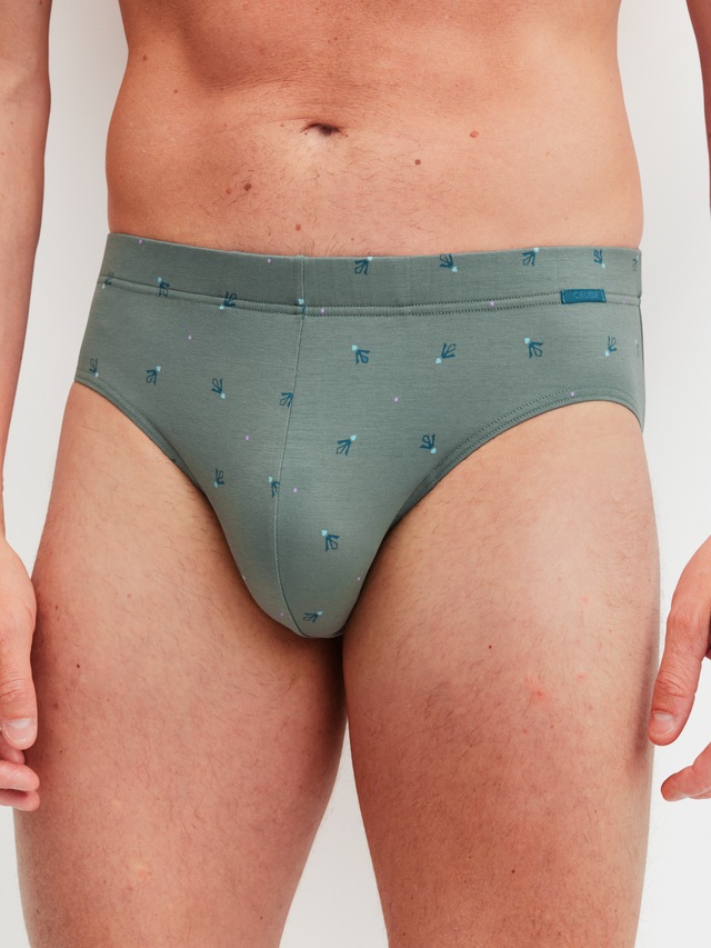 CALIDA Slip »Grafic Cotton« gestreift, ohne Eingriff, überzogenem Bund, Single Jersey, elastisch