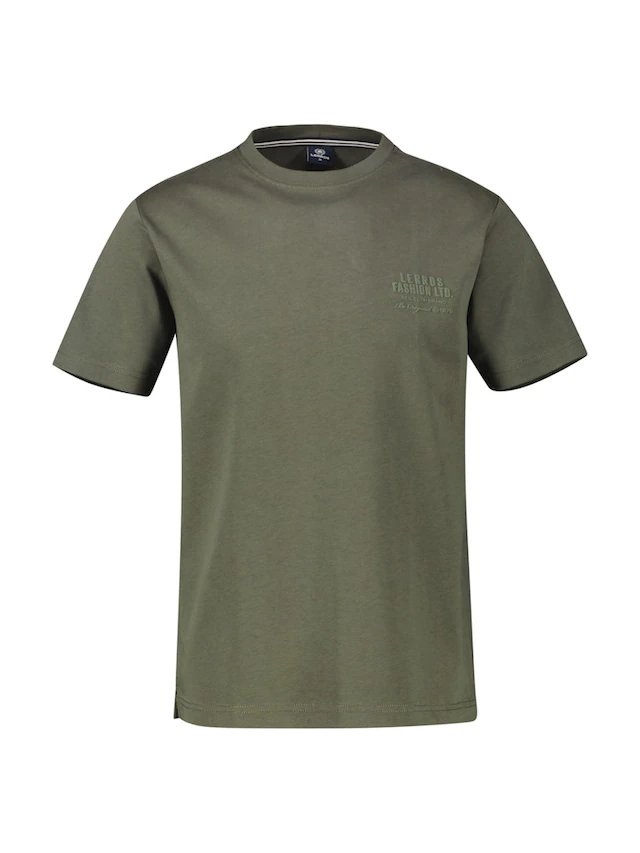 LERROS T-Shirt Rundhals, mit tonalem Print