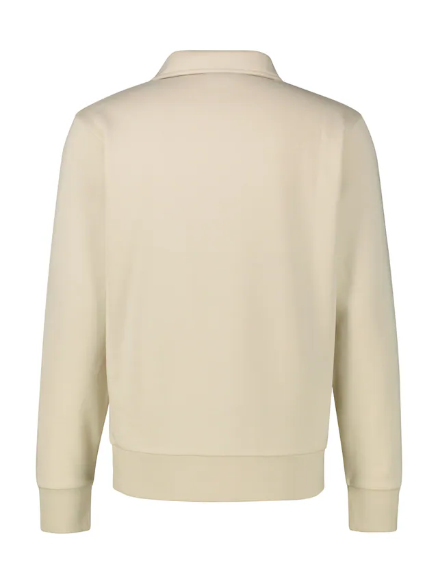 LERROS Langarm-Poloshirt »FELPA« Sweatshirt mit Knopfleiste