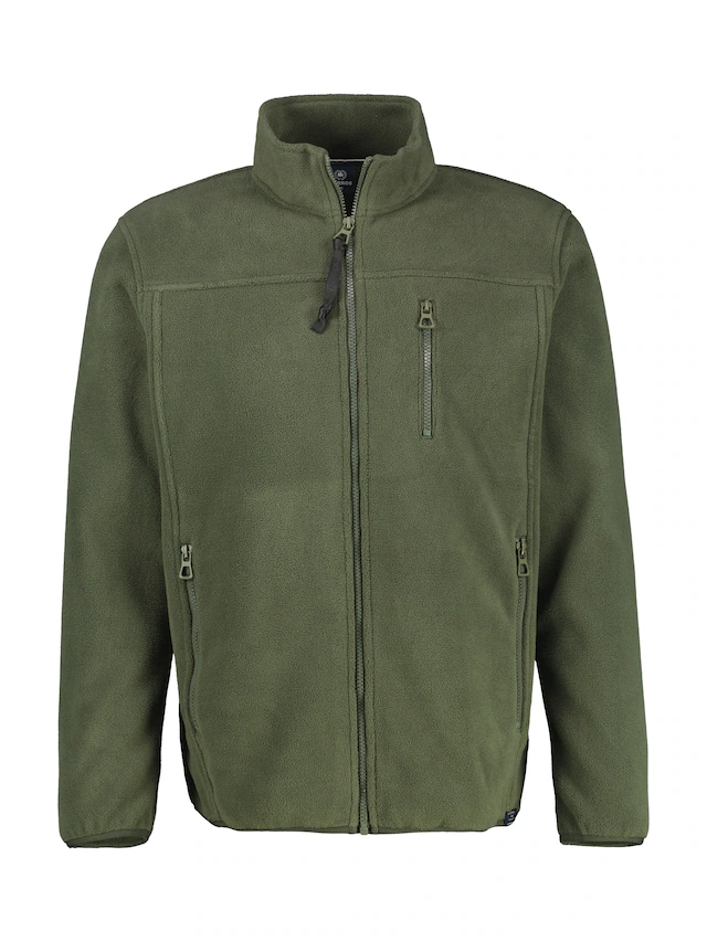 LERROS Sweatjacke Polarfleece-Jacke mit Reißverschluss