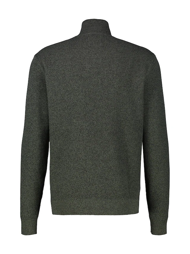 LERROS Strickpullover mit Troyer-Reißverschluss, Stehkragen