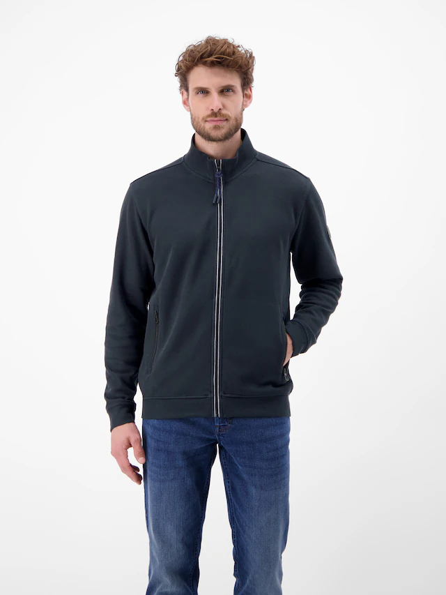 LERROS Sweatjacke mit Stehkragen