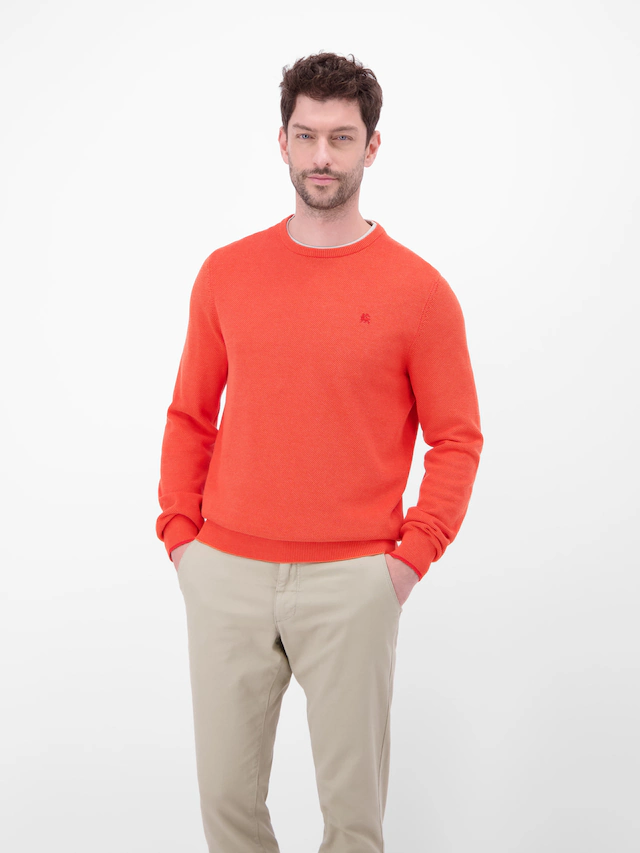LERROS Strickpullover mit Rippbündchen