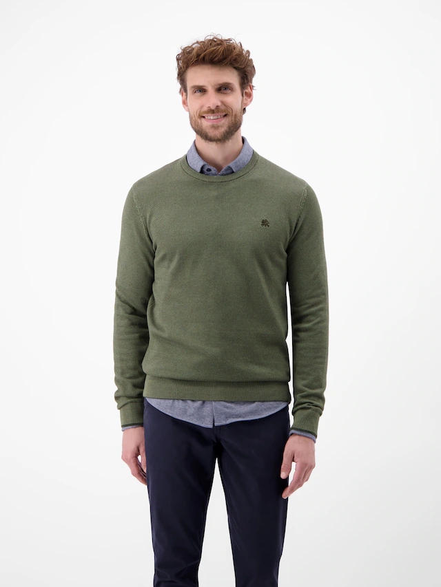 LERROS Strickpullover mit Rippbündchen