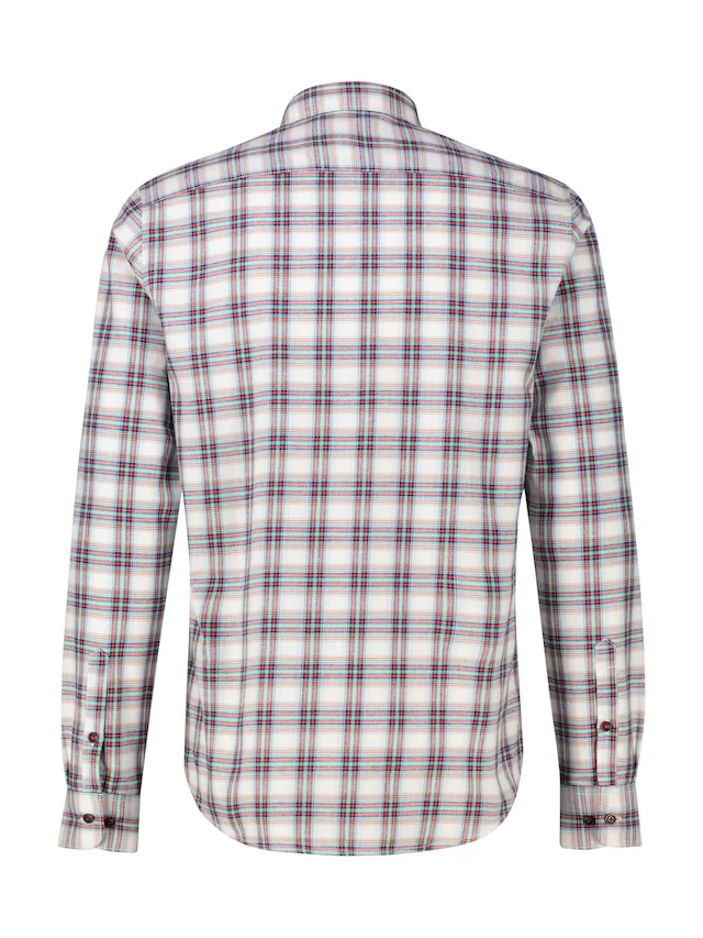 LERROS Karohemd langarm, mit Button-Down-Kragen