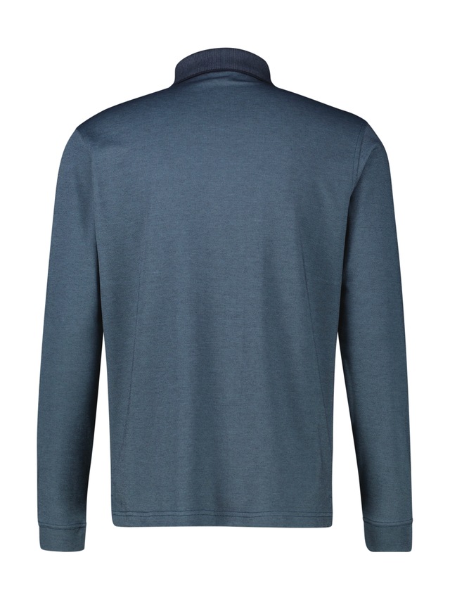LERROS Langarm-Poloshirt mit Logo-Stickerei