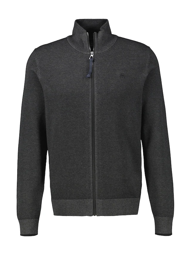 LERROS Strickjacke mit Reißverschluss und Strehkragen