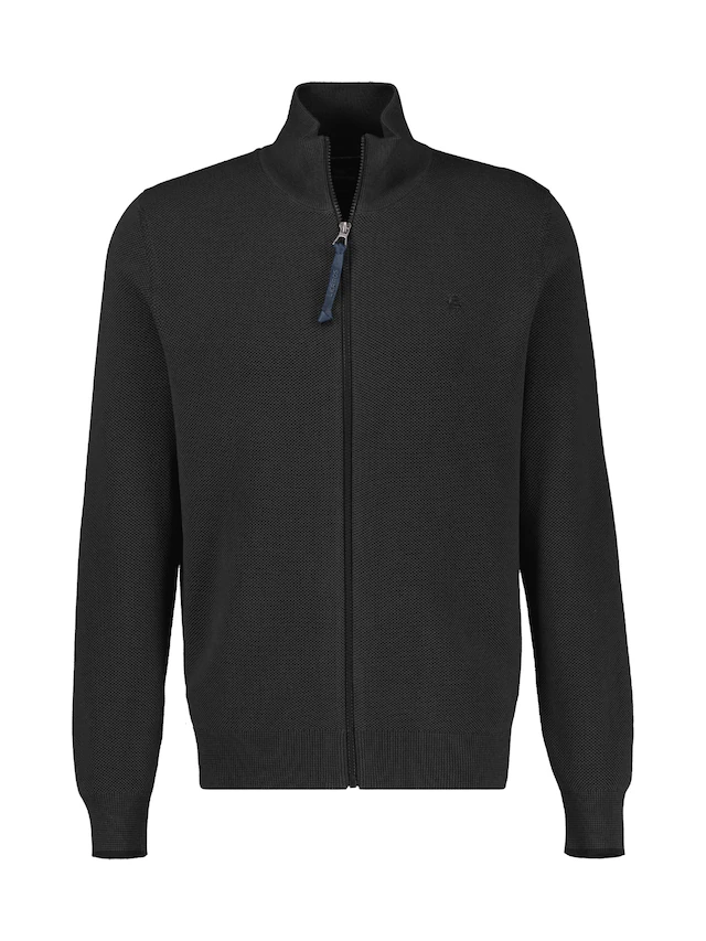 LERROS Strickjacke mit Reißverschluss und Strehkragen
