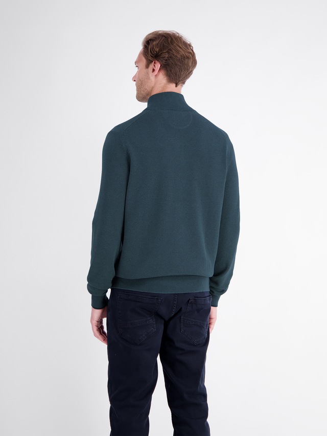 LERROS Strickjacke mit Reißverschluss und Strehkragen