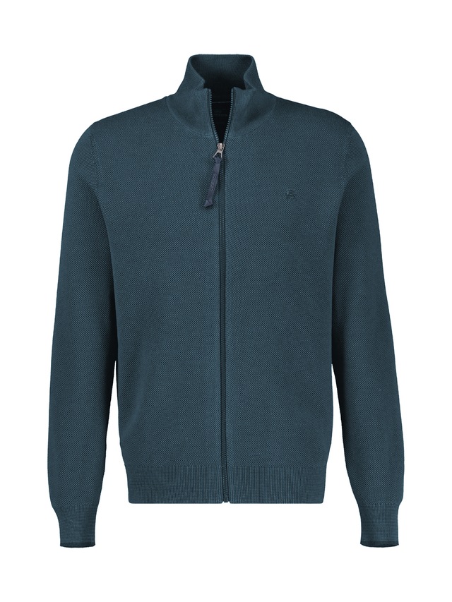 LERROS Strickjacke mit Reißverschluss und Strehkragen