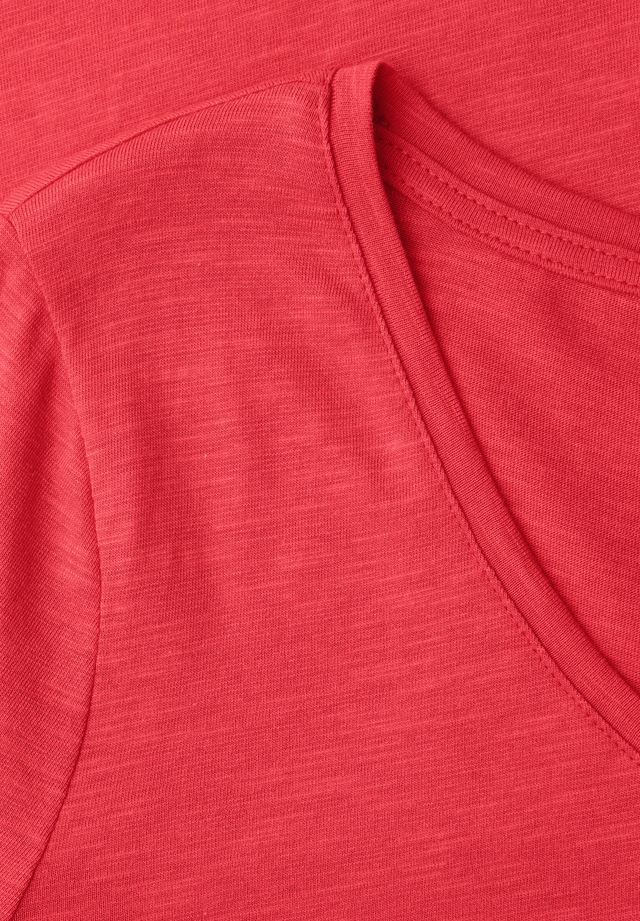 STREET ONE V-Shirt mit abgerundetem V-Ausschnitt