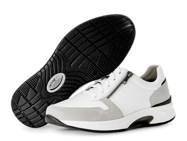 Gabor Sneaker , Komfortschuh, Schnürschuh, Halbschuh im Materialmix, G-Weite