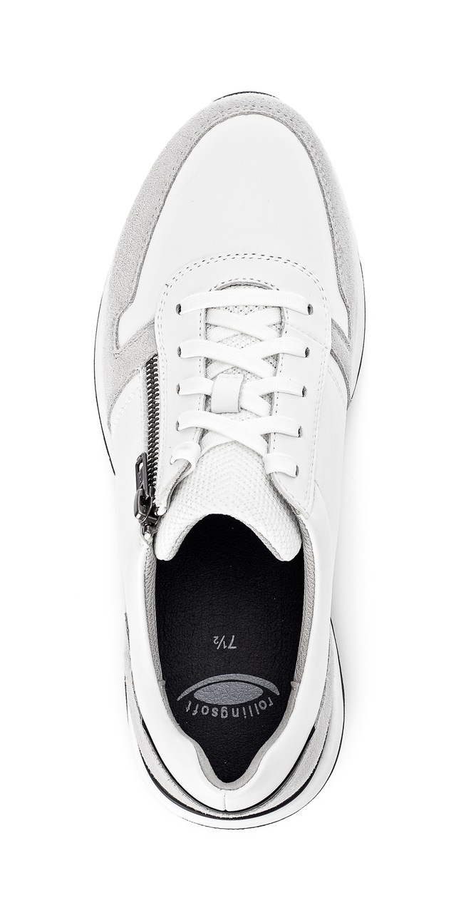 Gabor Sneaker , Komfortschuh, Schnürschuh, Halbschuh im Materialmix, G-Weite