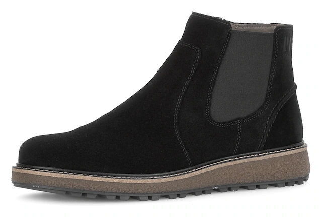 Pius Gabor Chelseaboots , Herbstboots mit Kontrastnähten und Logoprägung