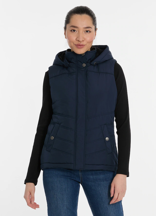 Ragwear Steppweste »HESTY« hüftlange Passform, mit Stehkragen, aus Polyester