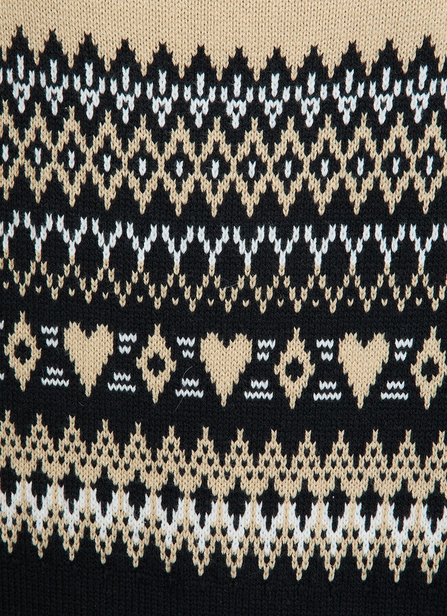Ragwear Rundhalspullover »OSLANA« mit Jacquard Strickmuster, Rundhals, normale Passform