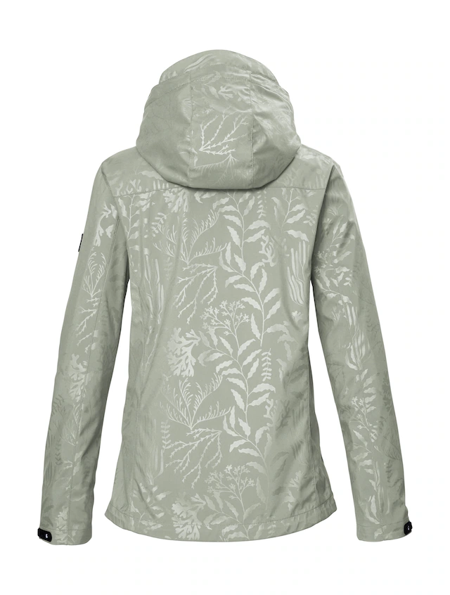 Killtec Softshelljacke »KOS 122 WMN SFTSHLL JCKT FLORAL« Softshelljacke: Wind- und wasserdicht, atmungsaktiv, Kapuze abzippbar