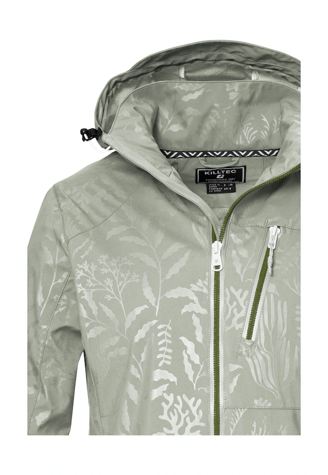 Killtec Softshelljacke »KOS 122 WMN SFTSHLL JCKT FLORAL« Softshelljacke: Wind- und wasserdicht, atmungsaktiv, Kapuze abzippbar