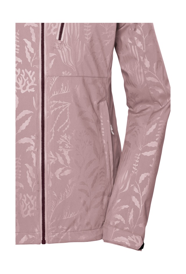 Killtec Softshelljacke »KOS 122 WMN SFTSHLL JCKT FLORAL« Softshelljacke: Wind- und wasserdicht, atmungsaktiv, Kapuze abzippbar