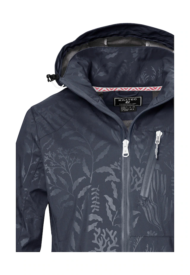 Killtec Softshelljacke »KOS 122 WMN SFTSHLL JCKT FLORAL« Softshelljacke: Wind- und wasserdicht, atmungsaktiv, Kapuze abzippbar