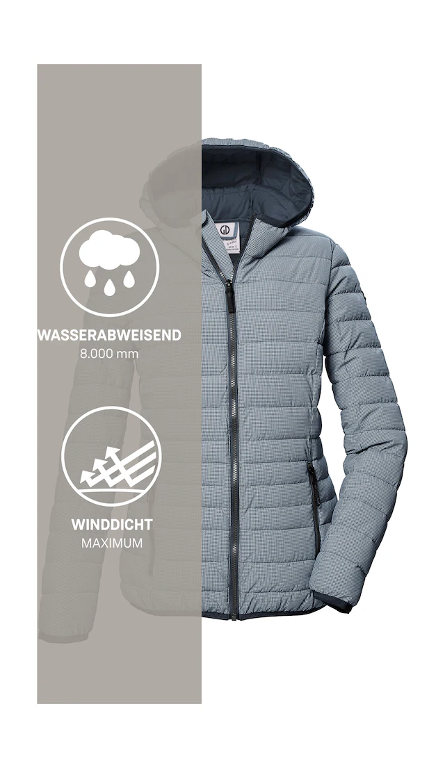 G.I.G.A. DX by killtec Steppjacke »GS 65 WMN QLTD JCKT« Leichte Steppjacke: wasserabweisend, winddicht, elastische Bündchen