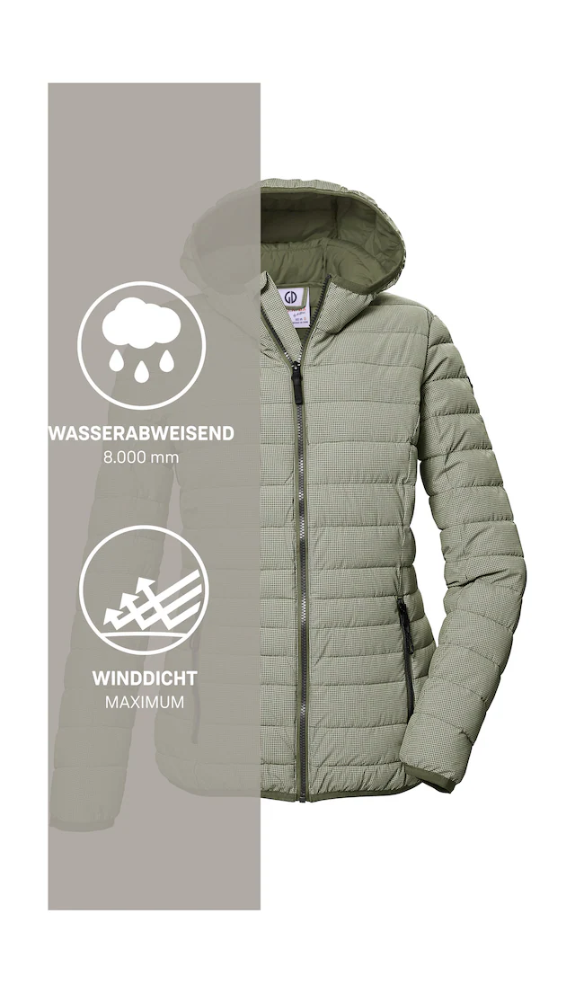 G.I.G.A. DX by killtec Steppjacke »GS 65 WMN QLTD JCKT« Leichte Steppjacke: wasserabweisend, winddicht, elastische Bündchen