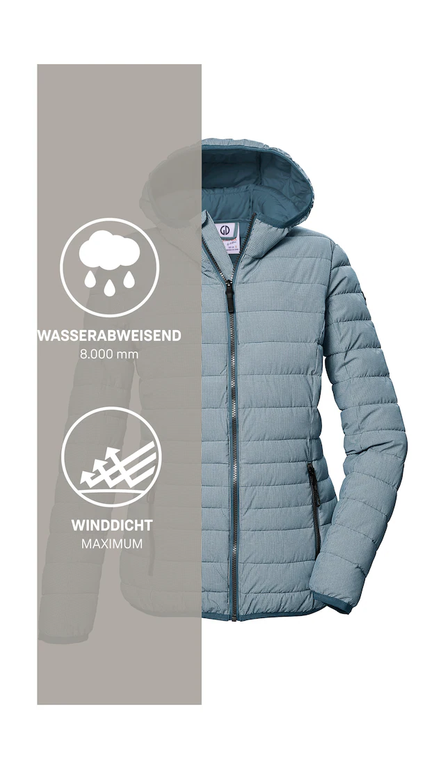 G.I.G.A. DX by killtec Steppjacke »GS 65 WMN QLTD JCKT« Leichte Steppjacke: wasserabweisend, winddicht, elastische Bündchen