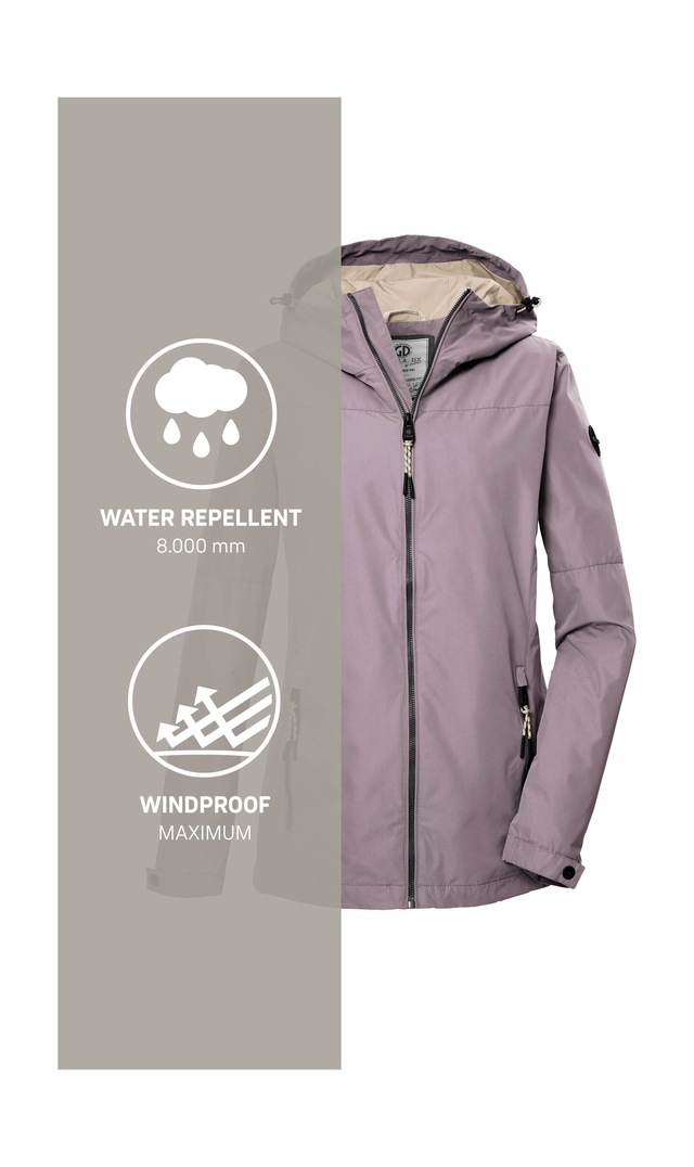 G.I.G.A. DX by killtec Funktionsjacke »GS 71 WMN JCKT« Damenjacke: wasserdicht, winddicht, verstellbar, Kapuze